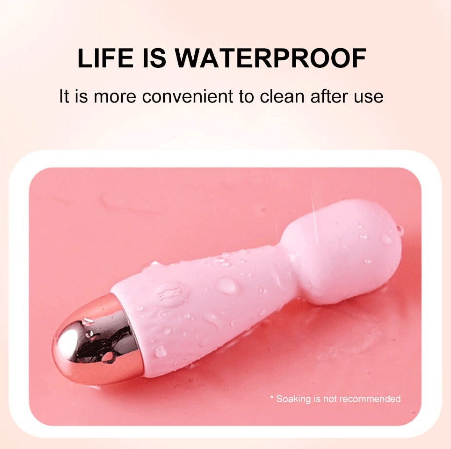 Rechargeable Mini Vibrators and Adult Sex Toys for Women and Couples, Clitoris Stimulator Massager, Small Vibrator with 10 Vibrating Modes, Pink(4*1*1in)