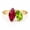 Rose Plated, variant on Toi et Moi Ring Marquise Pear Cut Two Stone Ring, Lab Created Ruby Peridot Ring, Sterling Silver Gold Plated Promise Ring, Anniversary Gift for Her, Dual Birthstone Ring, Romantic Jewelry