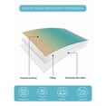 thumbnail image 4 of Full Size Quilt Bedding Set, Yellow Green Orange Ombre Reversible Summer Quilt 3 Pieces, Modern Art Abstract Aesthetics Lightweight Bedspreads Coverlets with 2 Pillow Shams for All Seasons, 4 of 5