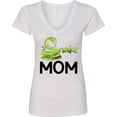 thumbnail image 3 of Inktastic Snake Mom Cute Women's V-Neck T-Shirt, 3 of 5