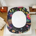 thumbnail image 5 of Feelyou Bohemian Owl Child Bed Sheets, Vintage Jungle Flower King Sheets, 4-Piece, 5 of 7