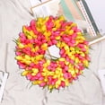 thumbnail image 3 of Harpi Spring Wreaths for Front Door Clearance, Greenery Summer Wreath, Festival Wreath A Variety Of Flower Styles Wreath Party Door Decoration Spring and Summer Simulation Wreath Door Decoration, 3 of 5