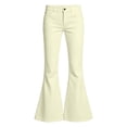 thumbnail image 7 of HAJWOH Girls Flare Pants High Waist Slim Fit School Uniform Y2K Bell Bottoms | Back to School Trousers with Pockets, 7 of 7