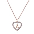 thumbnail image 3 of Collar de Mujer Corazón con Inciales LuckyLy, Modelo Adina rosa UNITALLA, 3 of 7