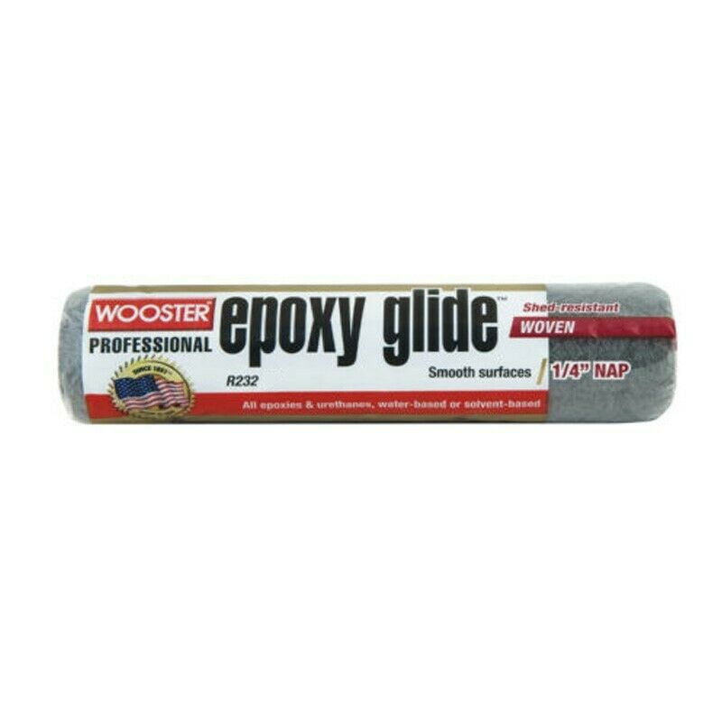 Wooster Brush R232-9 Epoxy Glide Roller Cover, 1/4-Inch Nap, 9-Inch