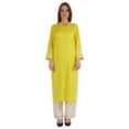 thumbnail image 1 of Phagun Long Party Wear Kurta For Women Embroidered Designer Kurti Ethnic wear Rayon Kurta, 1 of 6