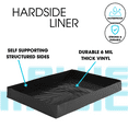 90 Waveless Hardside Waterbed Mattress Bundle with Four Wave Reducing Fiber Layers, Liner, Fill