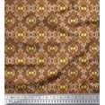 thumbnail image 1 of Soimoi Rayon Crepe Fabric Geometric Southwestern Decor Fabric Printed Yard 46 Inch Wide, 1 of 3