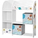thumbnail image 1 of Librería Infantil, Estantería Infantil para Libros, para Habitación, Sala de Juegos, Escuela, 62.5 x 28 x 60 cm, Ahorro de Espacio, Blanco MGKR72WT, 1 of 16