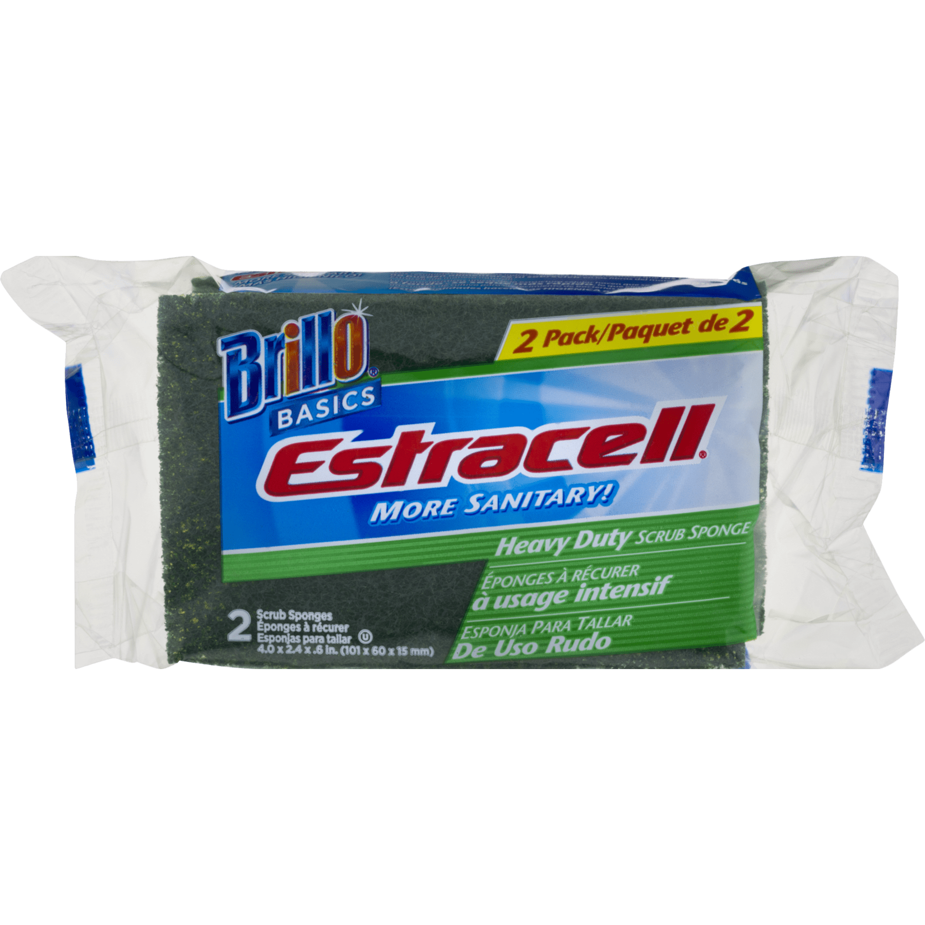 2 Count 3Pack Brillo Basics Heavy Duty Scour Pads