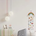thumbnail image 4 of Organizador de moños para niñas, decoración con colgador de moños de arcoíris, blanco, 4 of 4