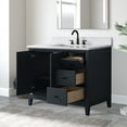thumbnail image 4 of Vanity Art 42" Bathroom Vanity with Sink and Engineered Marble Top, Freestanding Storage Cabinet with 2 Drawers, 1 Shelf and Flip Down Tray, 4 of 8