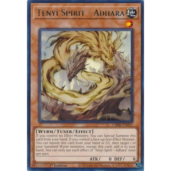 YuGiOh Crossover Breakers Rare Tenyi Spirit - Adhara CRBR-EN052