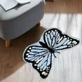 thumbnail image 4 of SNGMN Butterflies Shaped Area Rug, Thick Stain Resistant Mat for Living Room, Bedroom, Bathroom, 4 of 6