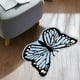 thumbnail image 5 of Tapete Acrílico con Forma de Mariposa | Alfombra de Baño Gruesa, Absorbente y Suave | Alfombra Azul Antideslizante para Entrada | Decoración Acogedora para Dormitorio y Sala de Estar | Tapete Multifu, 5 of 6