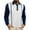 White, variant on Men's Casual Long Sleeve Polo Shirts Classic Button Cotton Collared Blouse Raglan Golf Shirts