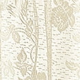 thumbnail image 4 of Collections Etc Lacey Floral Lace Design Kitchen Curtains Beige 56" x 36", 4 of 4