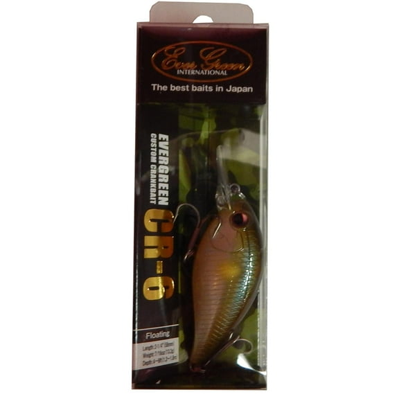 Ever Green CR-6 Crankbait 2.25" Lure 7/16 Ounce Ayu, CR-6-27