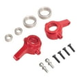 thumbnail image 3 of 2 piezas de repuesto para copa de dirección delantera de aluminio 1:18, prácticas y fáciles de instalar Rojo, 3 of 9