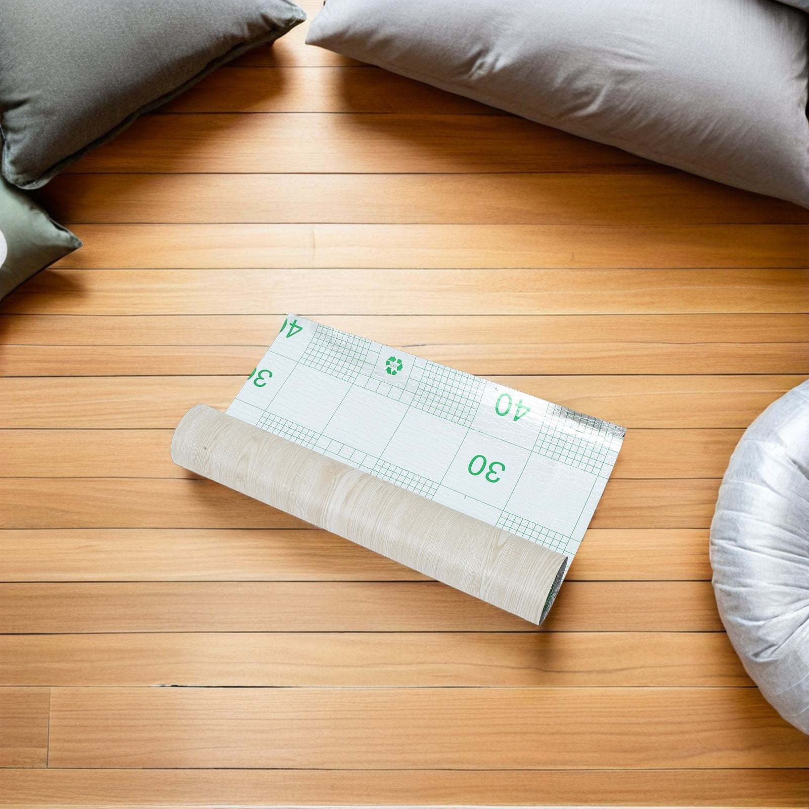 FOMIYES Peel & Stick Vinyl Flooring Roll with Reinforced Wear Layer for Easy Home Floor Installation