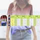 thumbnail image 4 of Gibobby Camisetas Mujer Manga Corta Camiseta suelta informal con cuello en V para mujer, blusa manga corta con estampado(Amarillo,G), 4 of 4