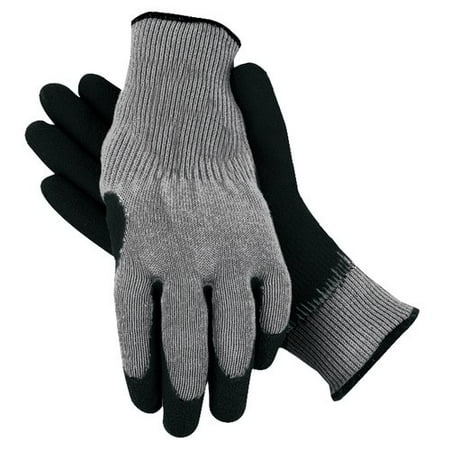 Midwest Quality Gloves, Inc. Men's Rubber Coated Gloves, Large