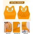 thumbnail image 6 of WANOSS Sports Bras for Women High Impact Sports Bra - Removable Padded Yoga Racerback Bra Workout Crop Tops, 6 of 19