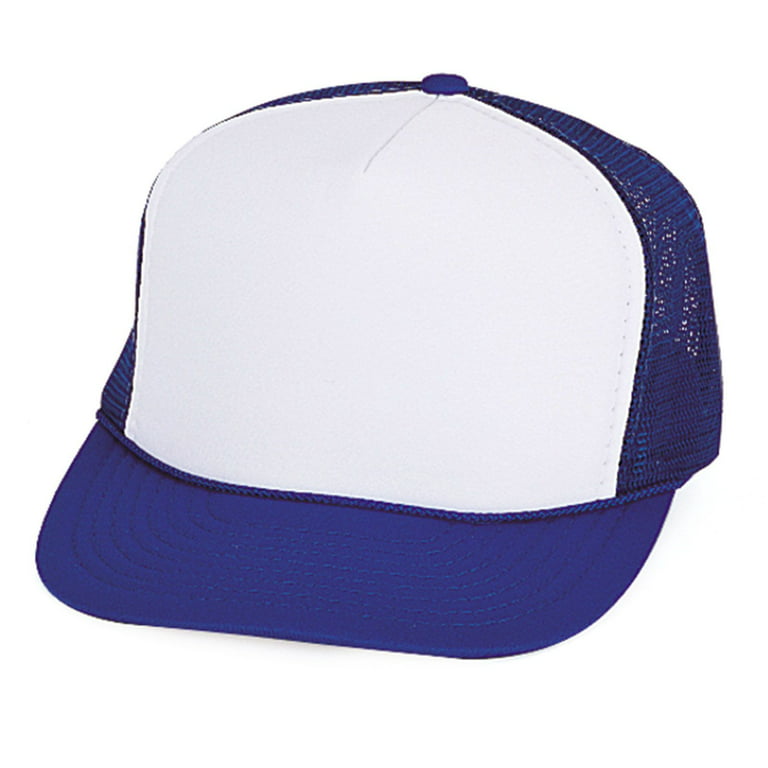 Classic Trucker Baseball Hats Caps Foam Mesh Blank Solid Two Tone Snapback  Adult Youth