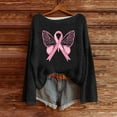 thumbnail image 2 of Birdeem Chandail pour Femmes, Journée de Sensibilisation au Cancer du Sein Imprimé Col Rond Manches Longues Mode Haut, Pulls pour Femmes, Longs Pulls pour Femmes, 2 of 4