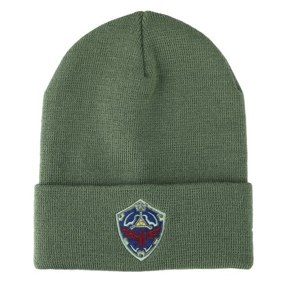 The Legend Of Zelda Hylian Shield Green Cuff Beanie