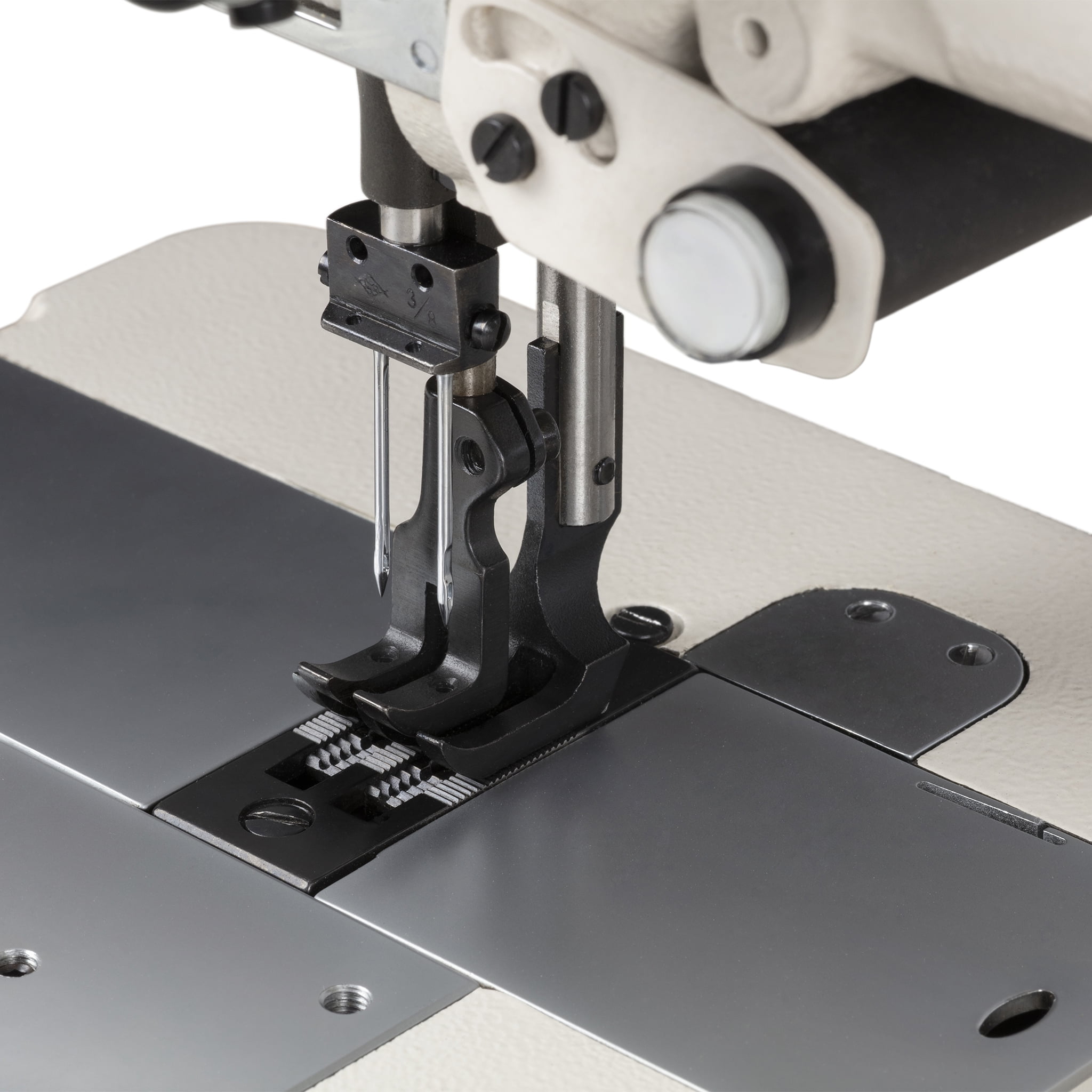 Consew P1510RB-14 Industrial Walking Foot Sewing Machine With Table Legs And Servo Motor Large Hook 14 Inch Arm Upholstery Leather Canvas Vinyl