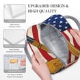 thumbnail image 3 of Fotbe American Flag And Baseball Bolsa de Almuerzo con Estampado, Lonchera Aislada, Contenedor de Comida Reutilizable Tipo Cooler a Prueba de Fugas, 3 of 6