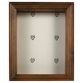 thumbnail image 1 of STRANDCHIC 1Pcs Flower Shadow Box Display Frame Case for Art Crafts in Coffee Wood, 1 of 6