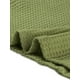thumbnail image 5 of INSPIRE CHIC Suéter ligero de manga larga con cuello en V de punto waffle para mujer, holgado, talla XL, color verde militar, 5 of 6