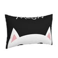 thumbnail image 2 of Balery Cat Meow Pillow Covers,Bed Pilowcases,Reversible Plush Throw Pillow Covers End Pillow Encasement,Pillow Case - 14"X20", 2 of 9