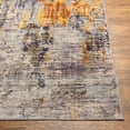thumbnail image 3 of Mark&Day Washable Rugs, 3x4 Van Buren Modern Charcoal Marble Area Rug, Grey Orange Beige Carpet for Living Room, Bedroom or Kitchen (2'7" x 4', Machine Washable), 3 of 4