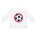 thumbnail image 3 of Inktastic Soccer Player Girls Sports Ball Girls Long Sleeve Toddler T-Shirt, 3 of 5