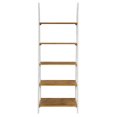 thumbnail image 5 of OSP Home Furnishings Medford Ladder Bookcase withÂ&nbsp;white distressed faces with natural veneer tops, 5 of 6