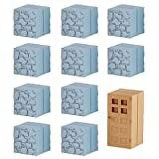 Minecraft Mine-Keshi Cobblestone & Wooden Door Block Set 