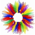 thumbnail image 1 of Pack of 24 juggling towels, dance towels, juggling scarves, gymnastic towels for kindergarten, children's show, belly dance, 60 x 60 cm (24 pieces of, 1 of 5