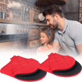 thumbnail image 2 of JWDX Oven Mitts Clearance, Oven Microwave Mini Insulated Gloves for Cooking A Pair of Silicone Kitchen Ovens for Grilling and Cooking 1 Pair of Gloves, 2 of 2