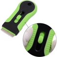 thumbnail image 2 of Ceramic Scraper Car Sticker Remover Glass Stove Top Razor Scraper Label,glue,paint,adhesive Remover Tool + 10pcs Stainless Steel Razor Blades (green), 2 of 4