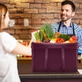 thumbnail image 3 of Reusable Grocery Shopping Bags 10 Pack Large Foldable Tote Bags Bulk,Eco Produce Bags with Long Handle for Shopping Groceries Clothes(5 Assorted Colors), 3 of 7