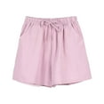 thumbnail image 4 of Sngxgn Women's High Waisted Stretchy Casual Shorts Casual Shorts(Pink,XXL), 4 of 4