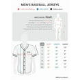 thumbnail image 4 of Hat and Beyond Men's Active Baseball Button Down Jersey Sportswear, 4 of 4