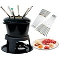 thumbnail image 2 of Tenedores para fondue de acero inoxidable con mangos resistentes al calor para queso, chocolate, fondue, asado, malvaviscos, carne, Xemadio MZQ-0253, 2 of 9