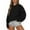 Black, variant on Resicozy Womens Sweatshirts Oversized Crewneck Y2K Hoodies Fall Fashion 2025 Solid Color Clothes Cute Winter Pullover Sweater Black S
