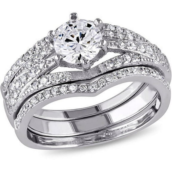 Everly Women's Cubic Zirconia Sterling Silver Bridal Set