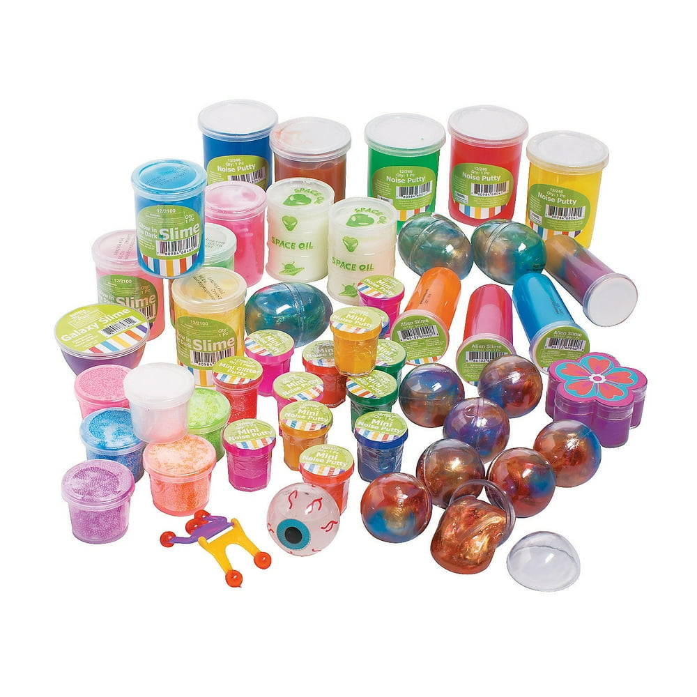 Putty & Slime Assortment (50Pc) Party Favors 50 Pieces Walmart