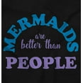 thumbnail image 2 of Mermaids are Better Than People Funny Womens Plus Size Graphic Zipper Hoodie Brisco Brands 2X, 2 of 5